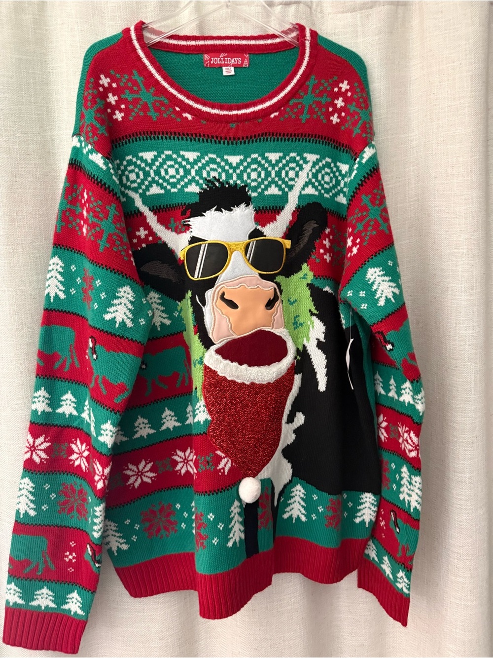 Jollidays mens Christmas sweater size 3xlt NWT